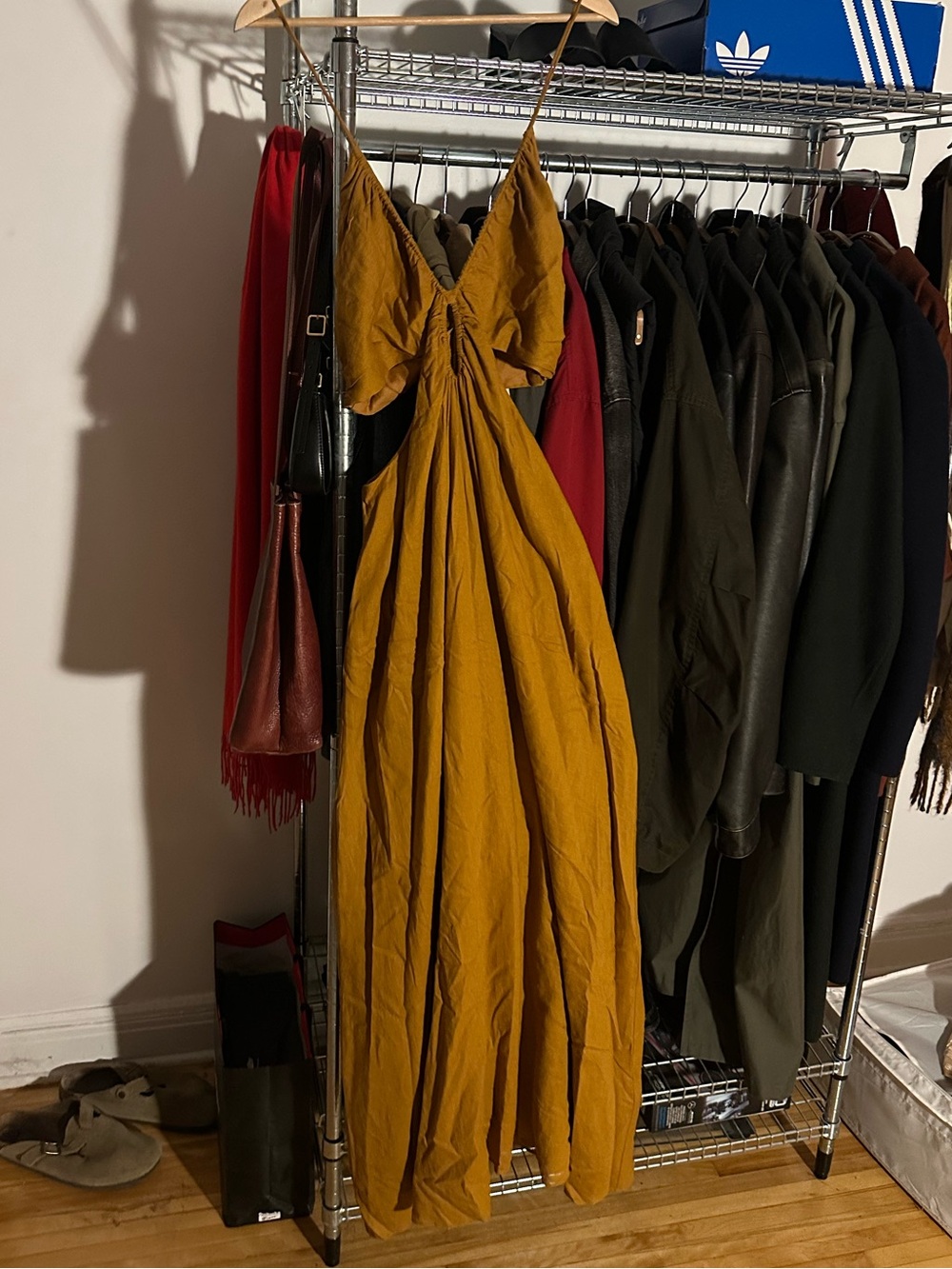 Banana Republic Mustard Yellow maxi dress